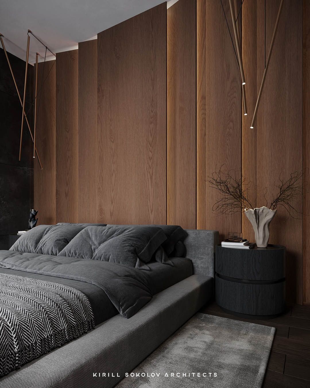 Stylish and cozy bedroom design