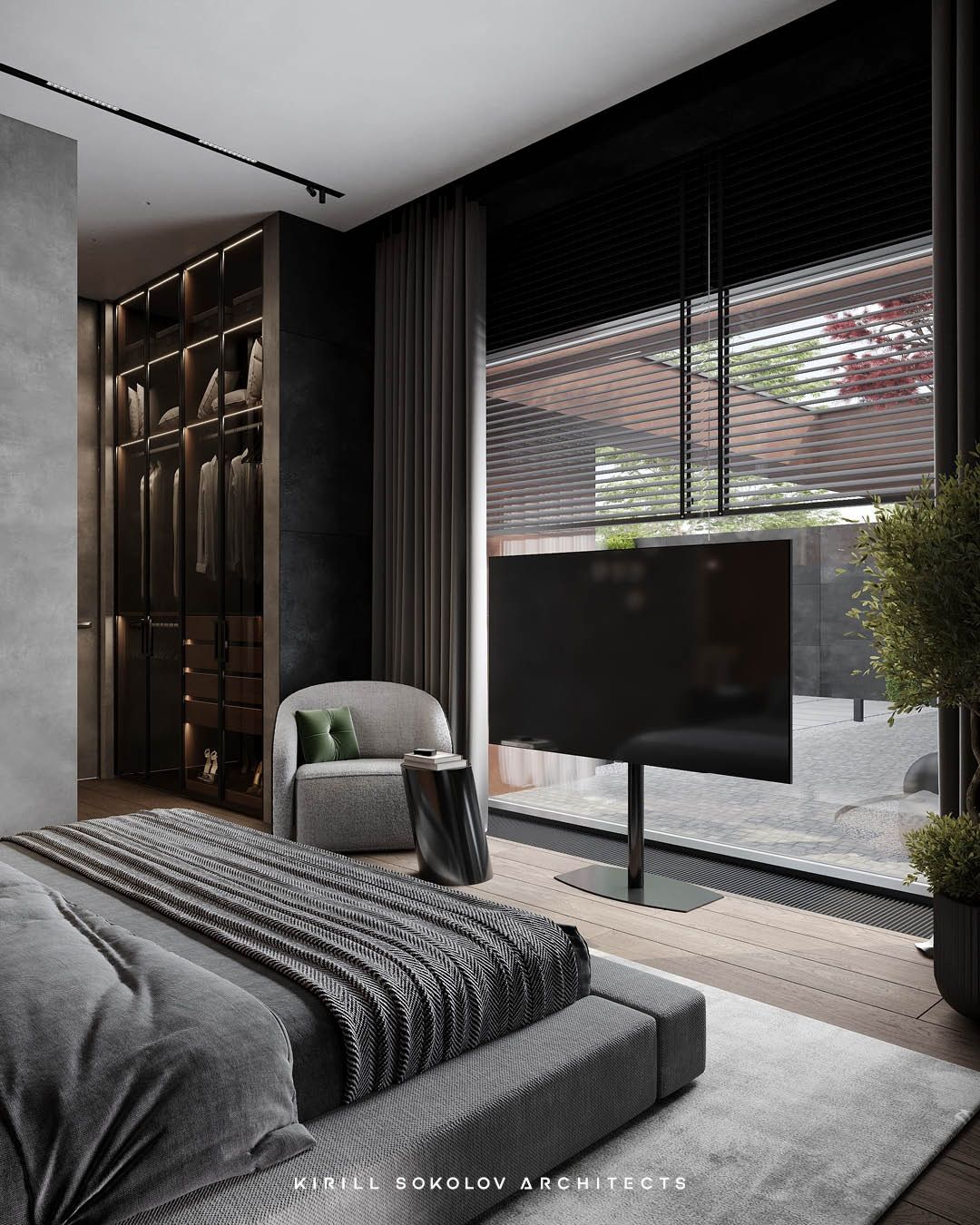 Stylish and cozy bedroom design