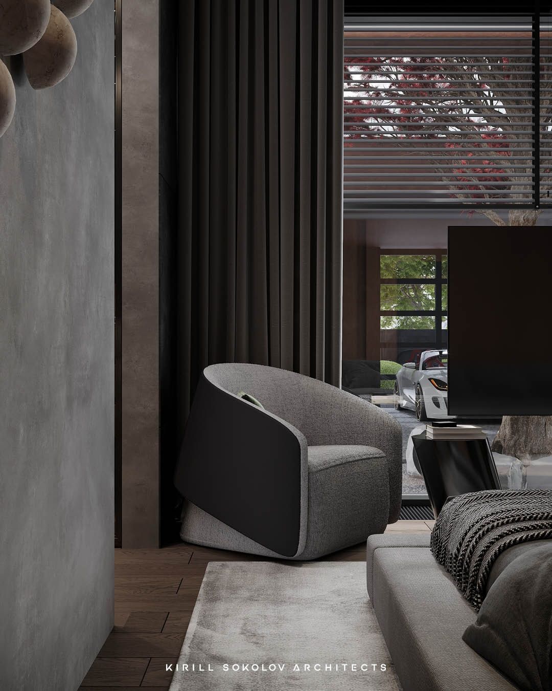 Stylish and cozy bedroom design