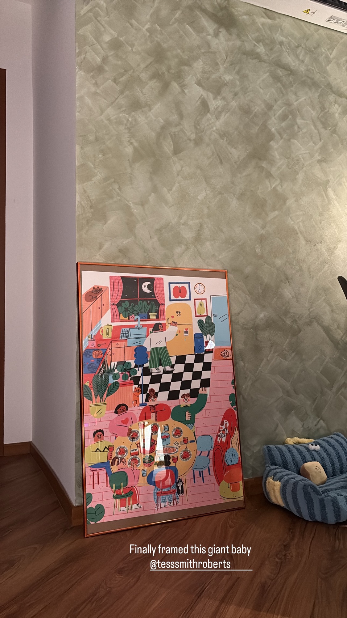 Artwork on the floor or on the wall?