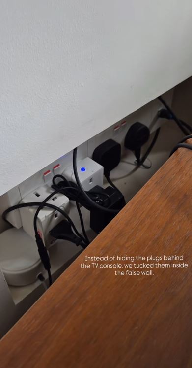 How we conceal our TV wires / cables