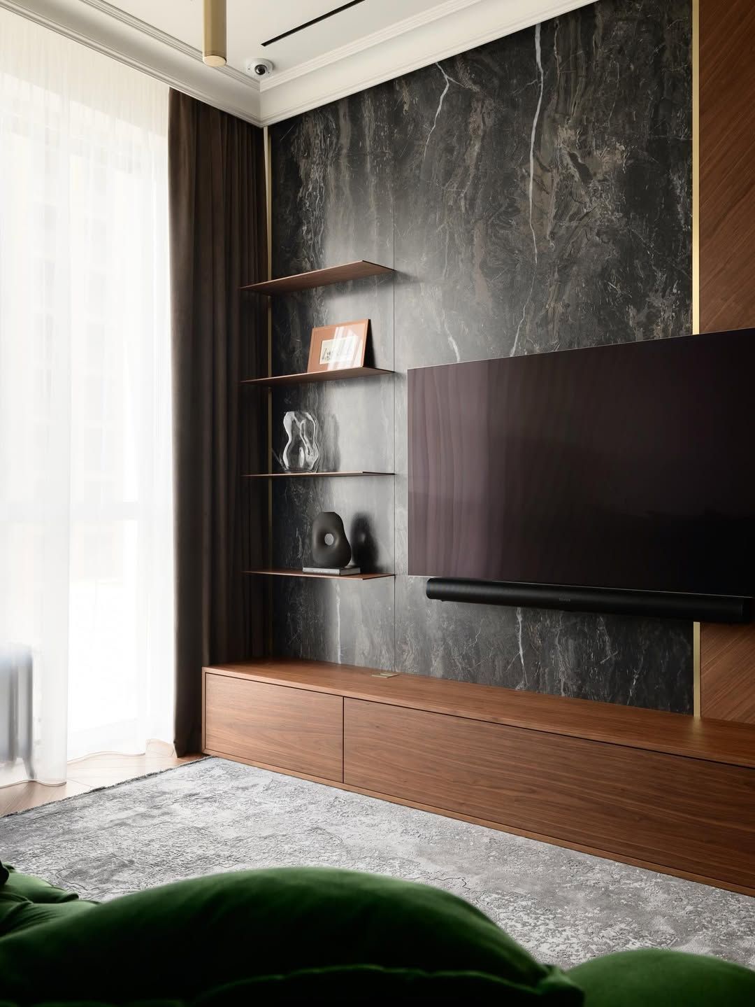 Stylish carpentry ideas for living room & walk in wardrobe