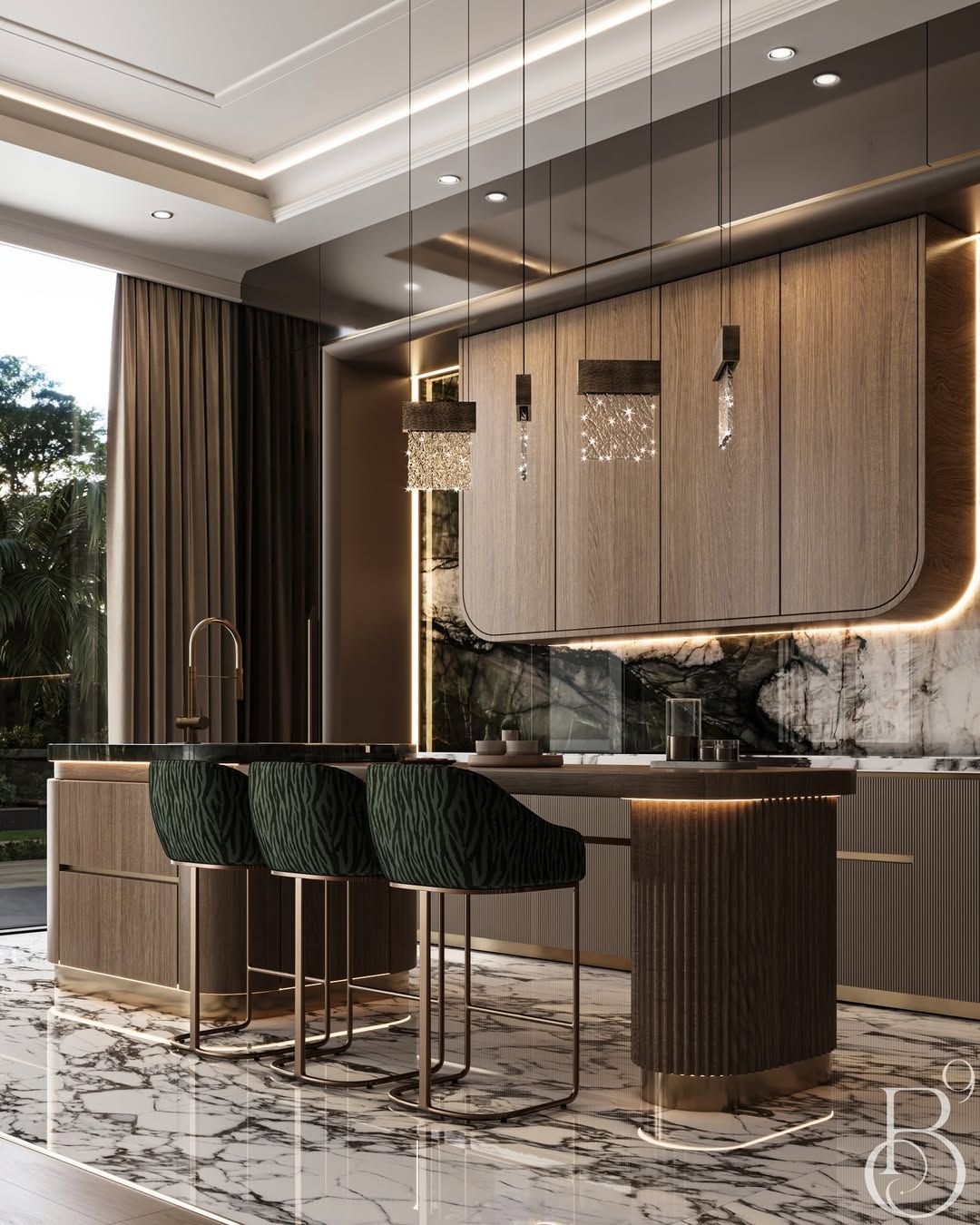 Stylish-and-luxe-dry-kitchen