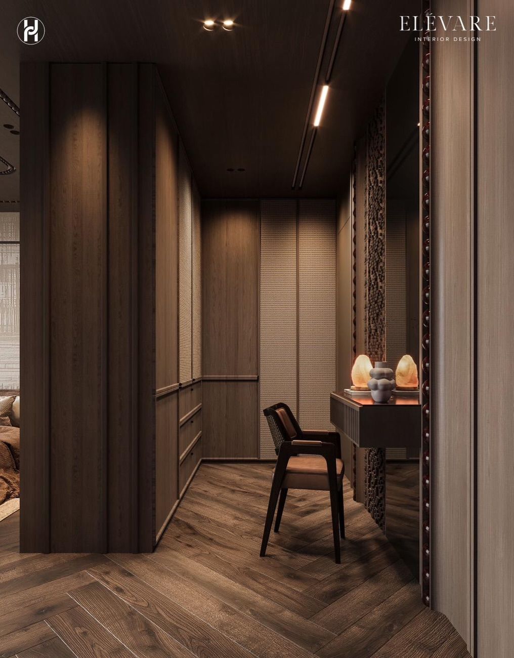 Stylish, cozy bedroom design