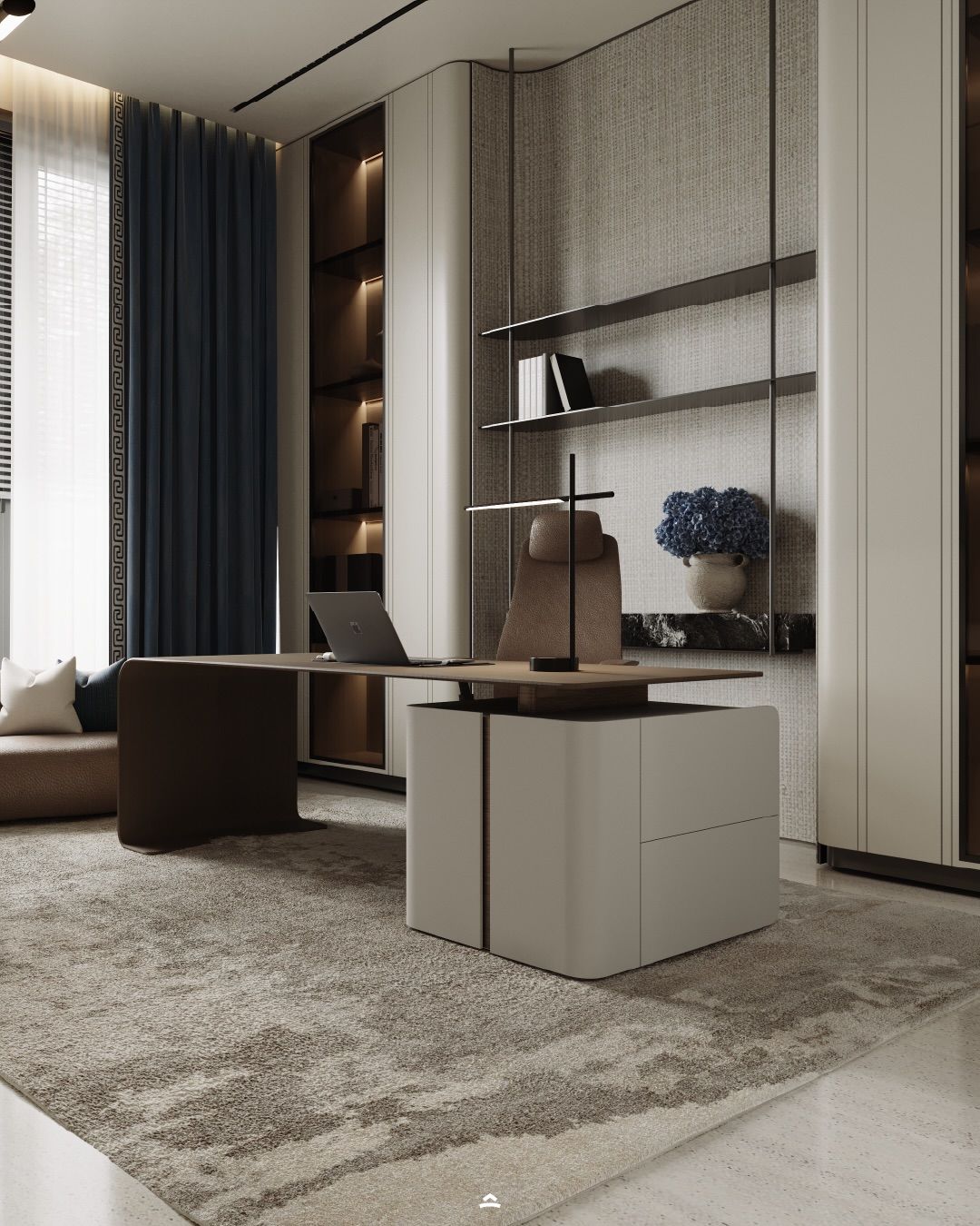 Sophisticated-and-stylish-home-office