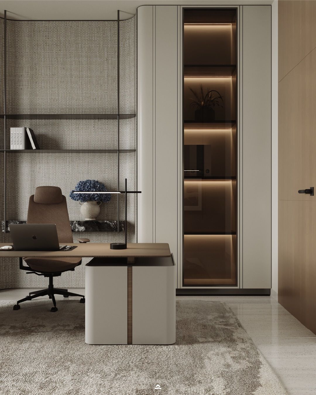 Sophisticated and stylish home office