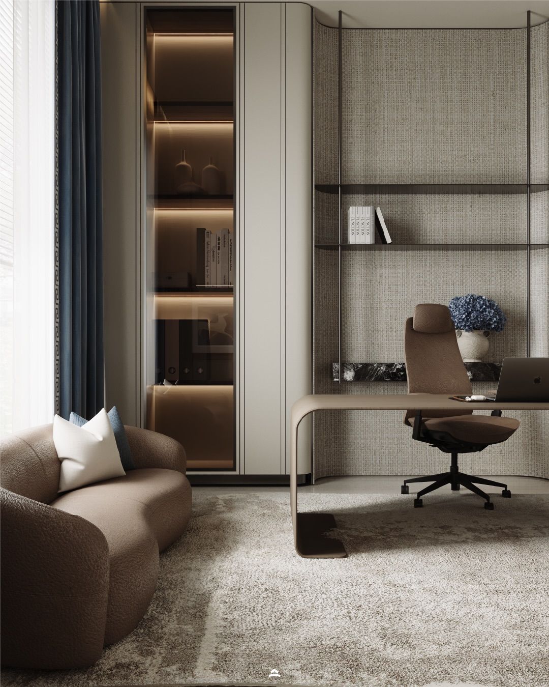 Sophisticated and stylish home office