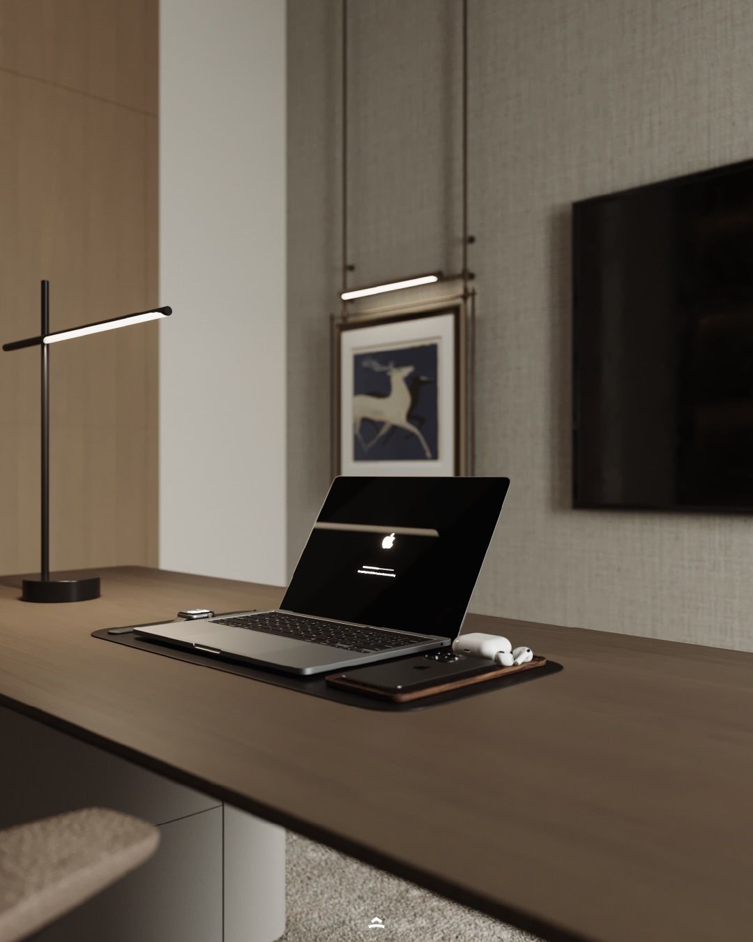 Sophisticated and stylish home office