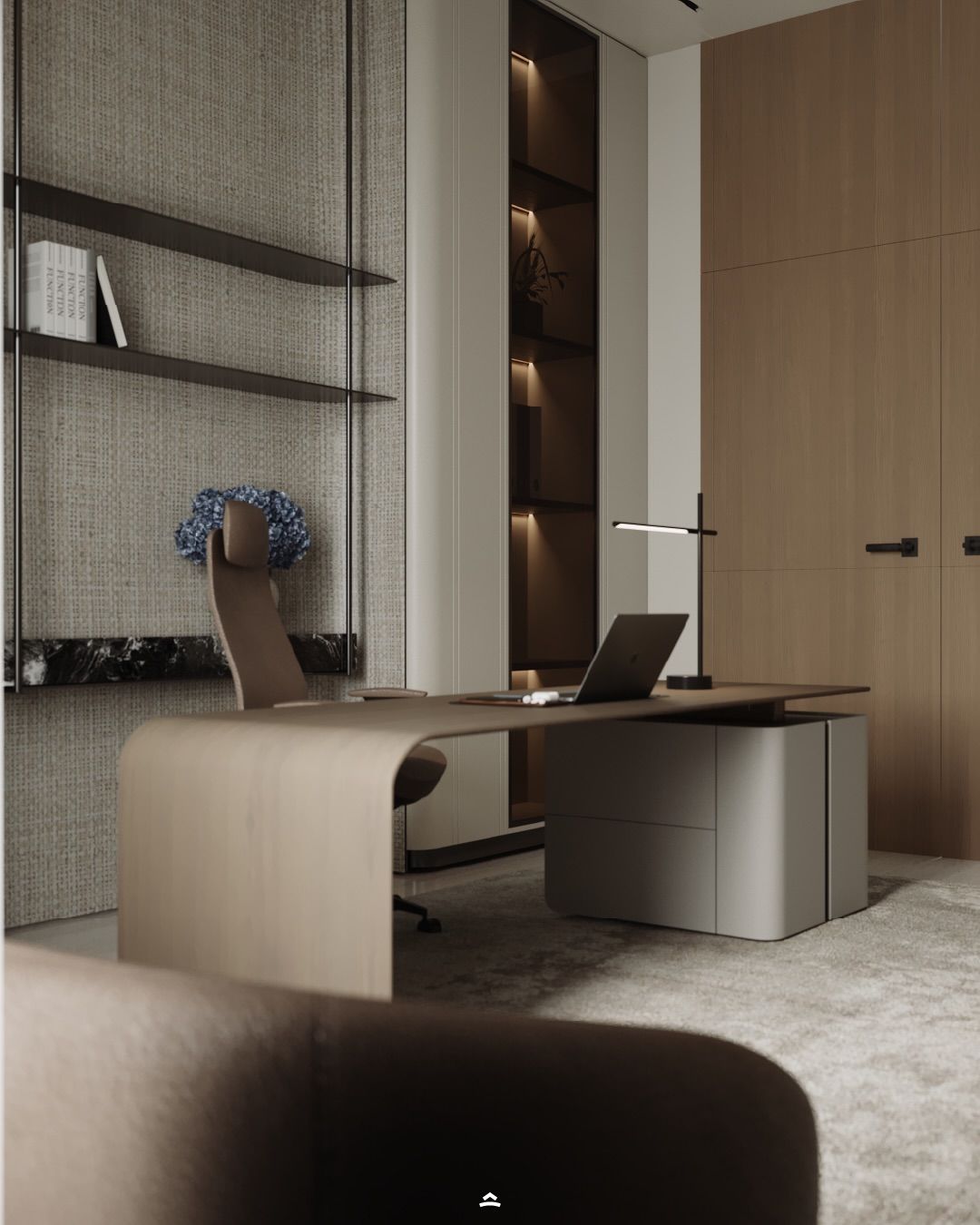 Sophisticated and stylish home office