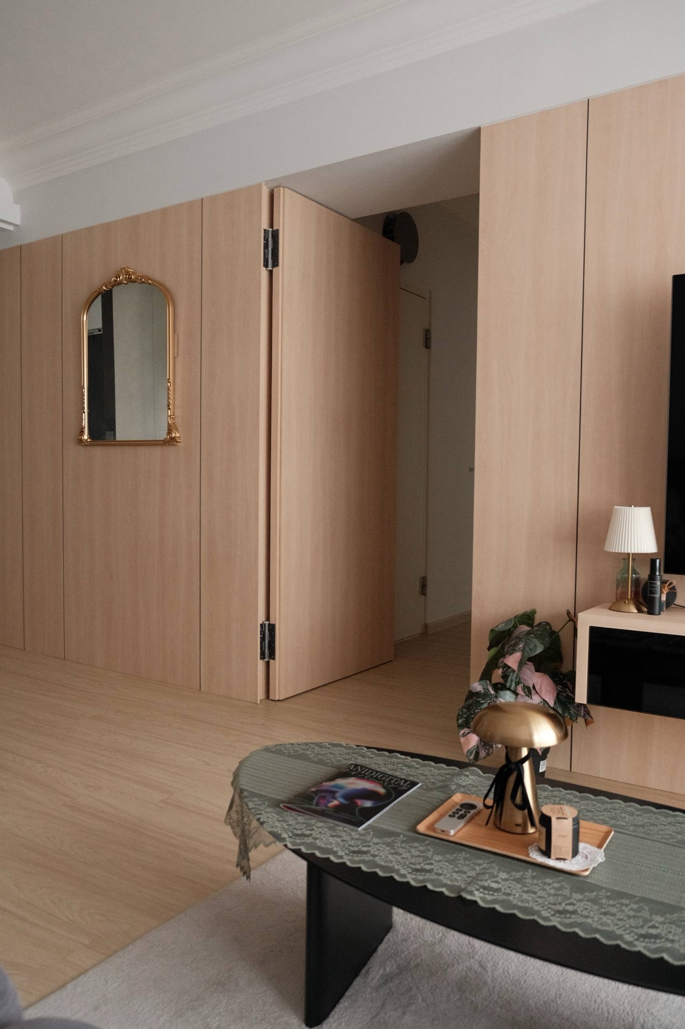 Our functional feature wall 🚪✨