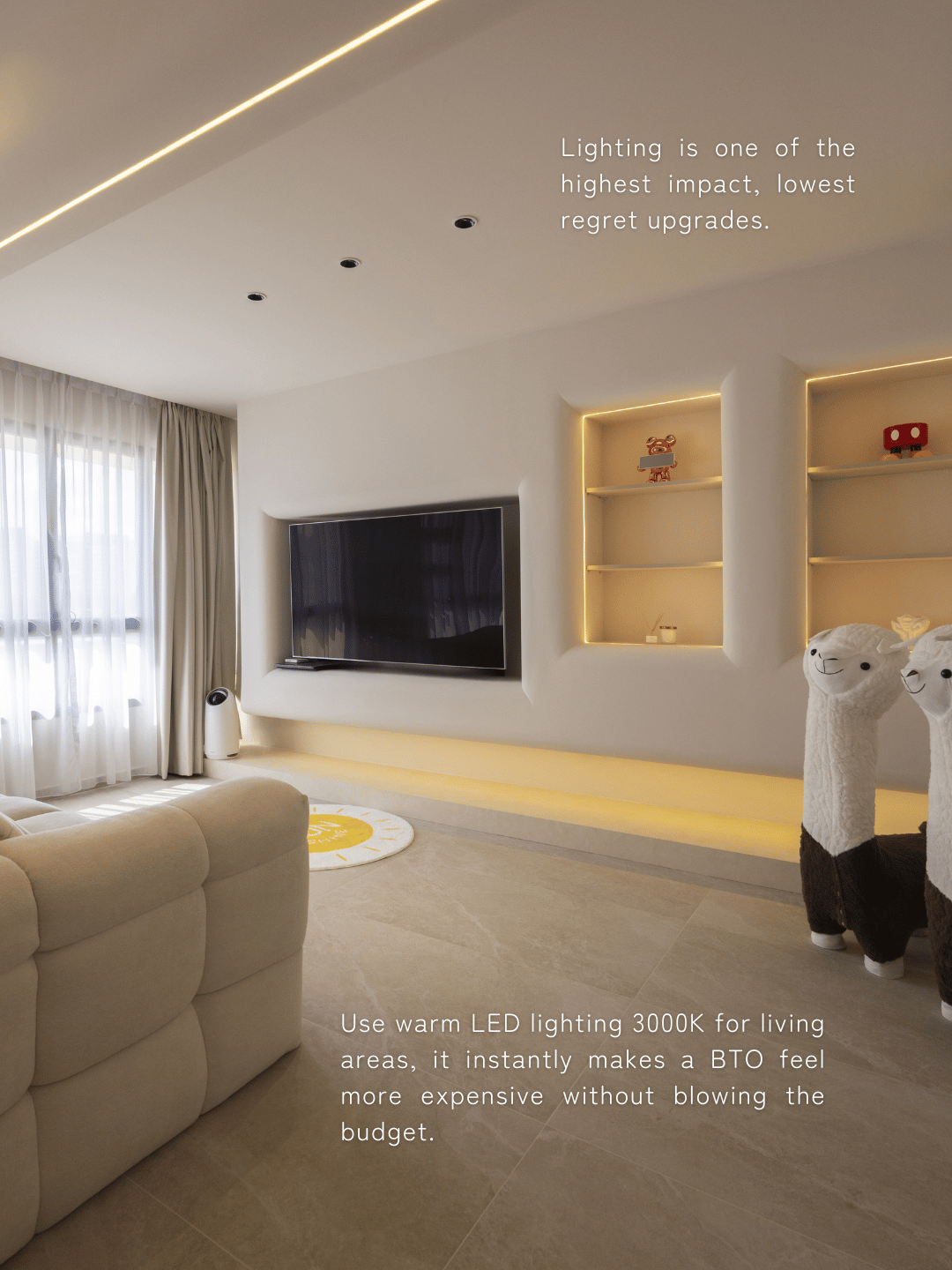 Cream Aesthetic 4-room BTO Flat at Tampines GreenCrest