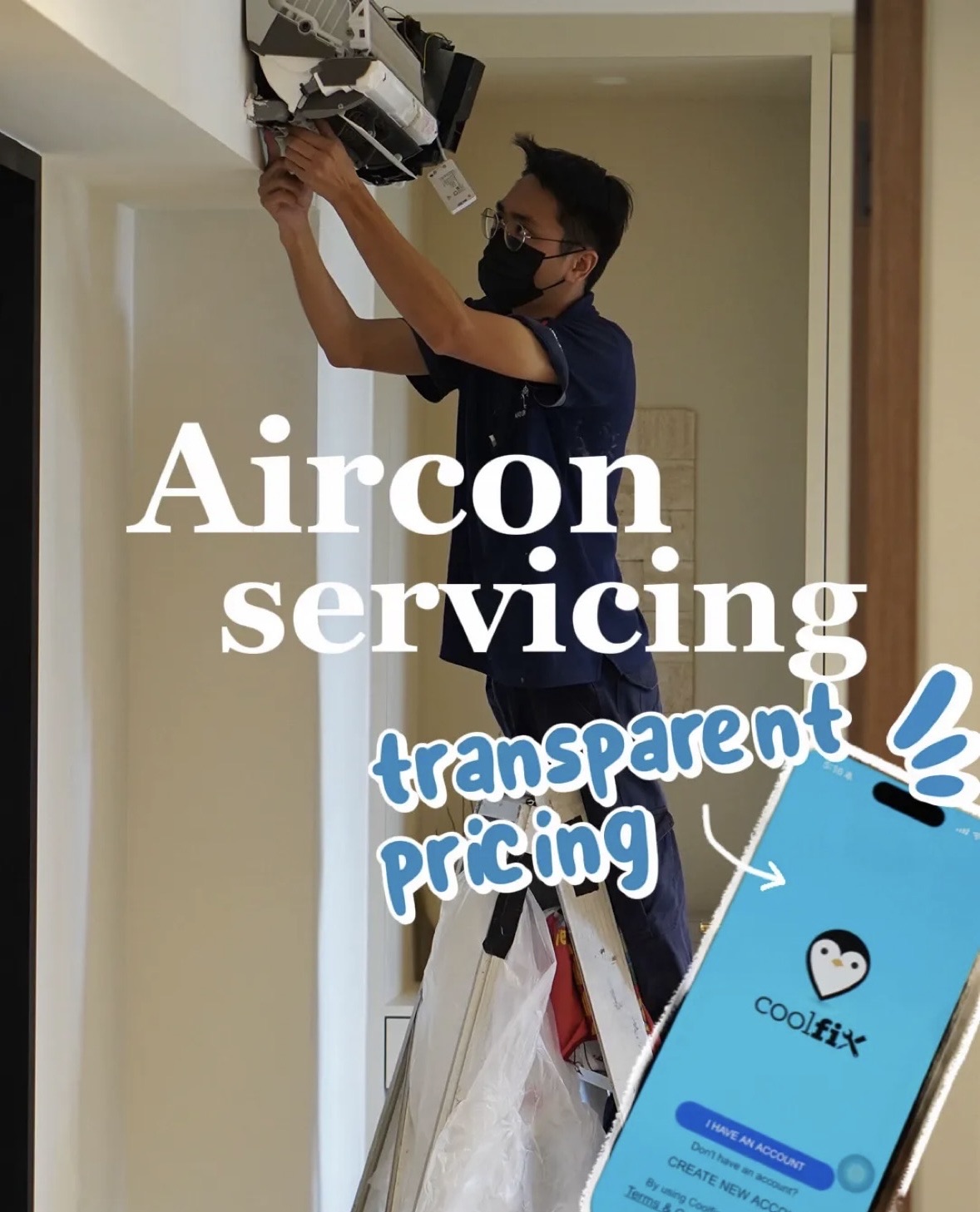aircon servicing with transparent pricing!