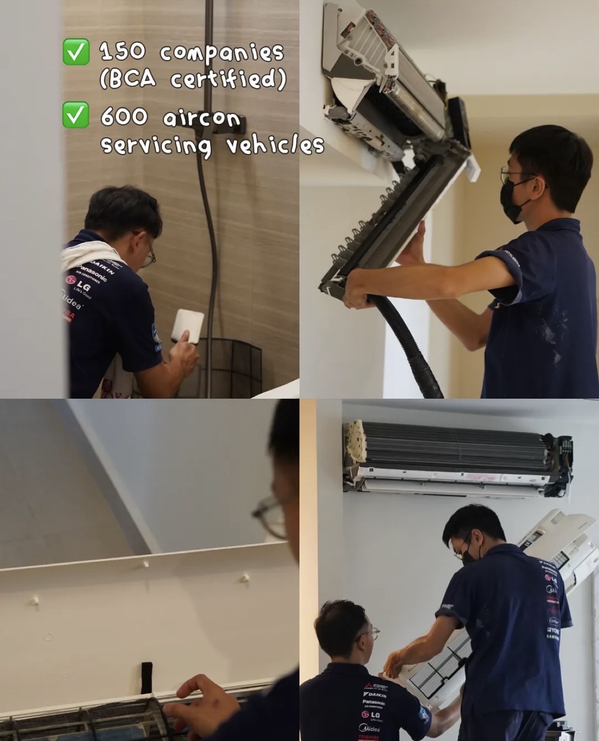 aircon servicing with transparent pricing!