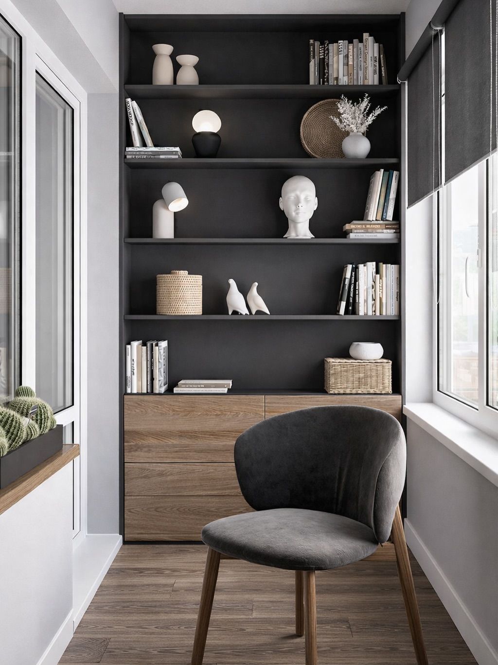 Stylish & cozy balcony design