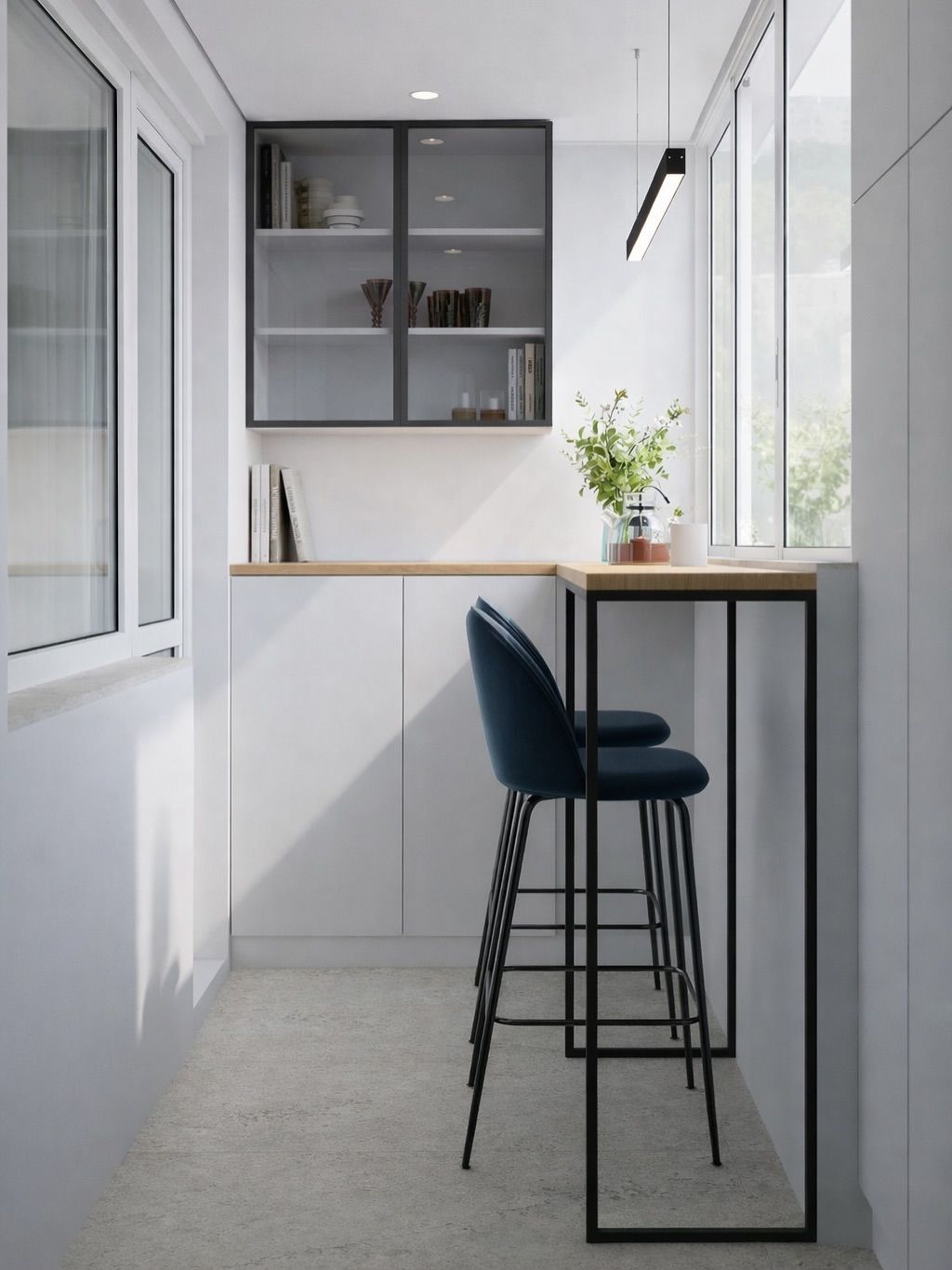 Stylish & cozy balcony design