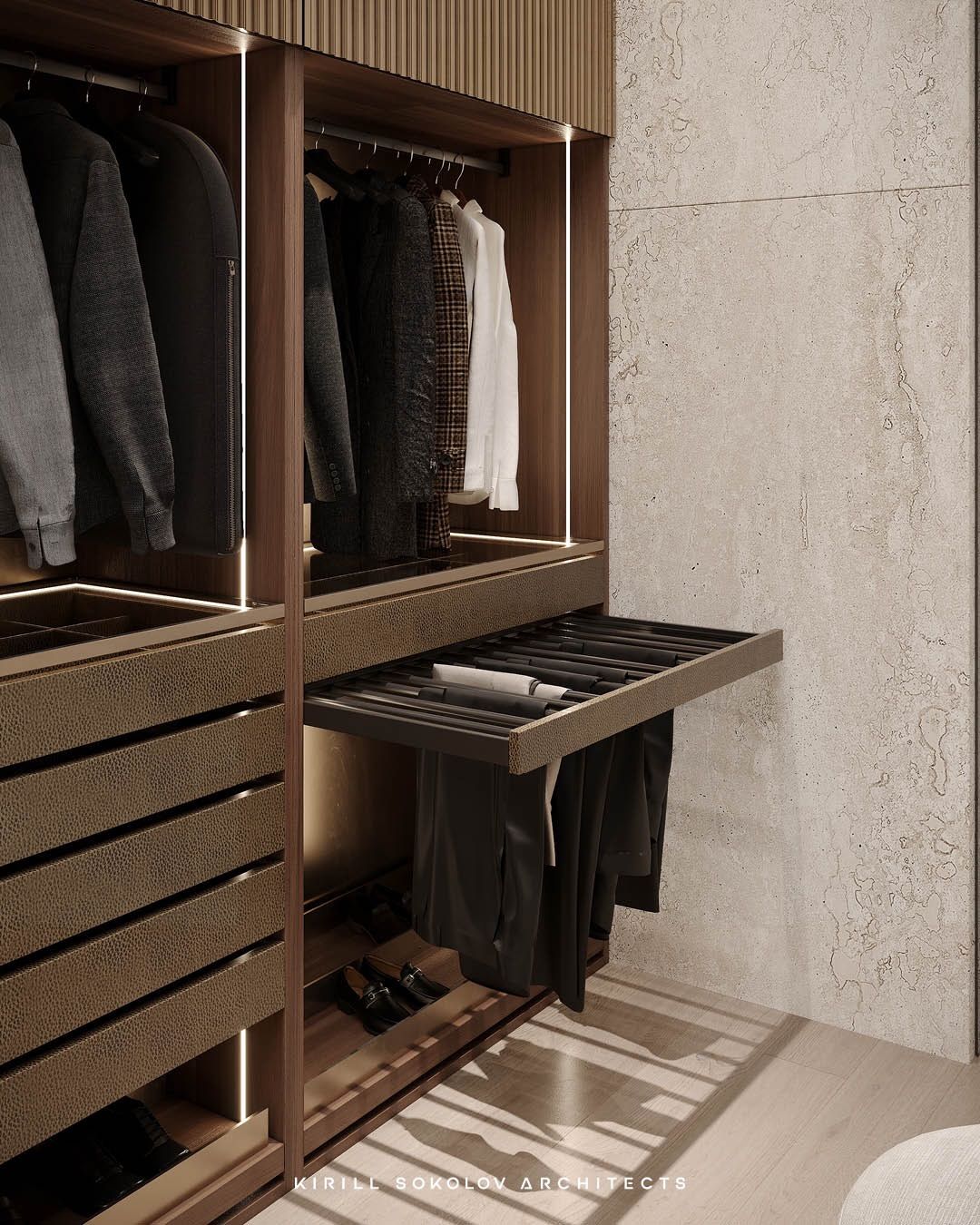Ultra Luxury Walk In Wardrobe Design