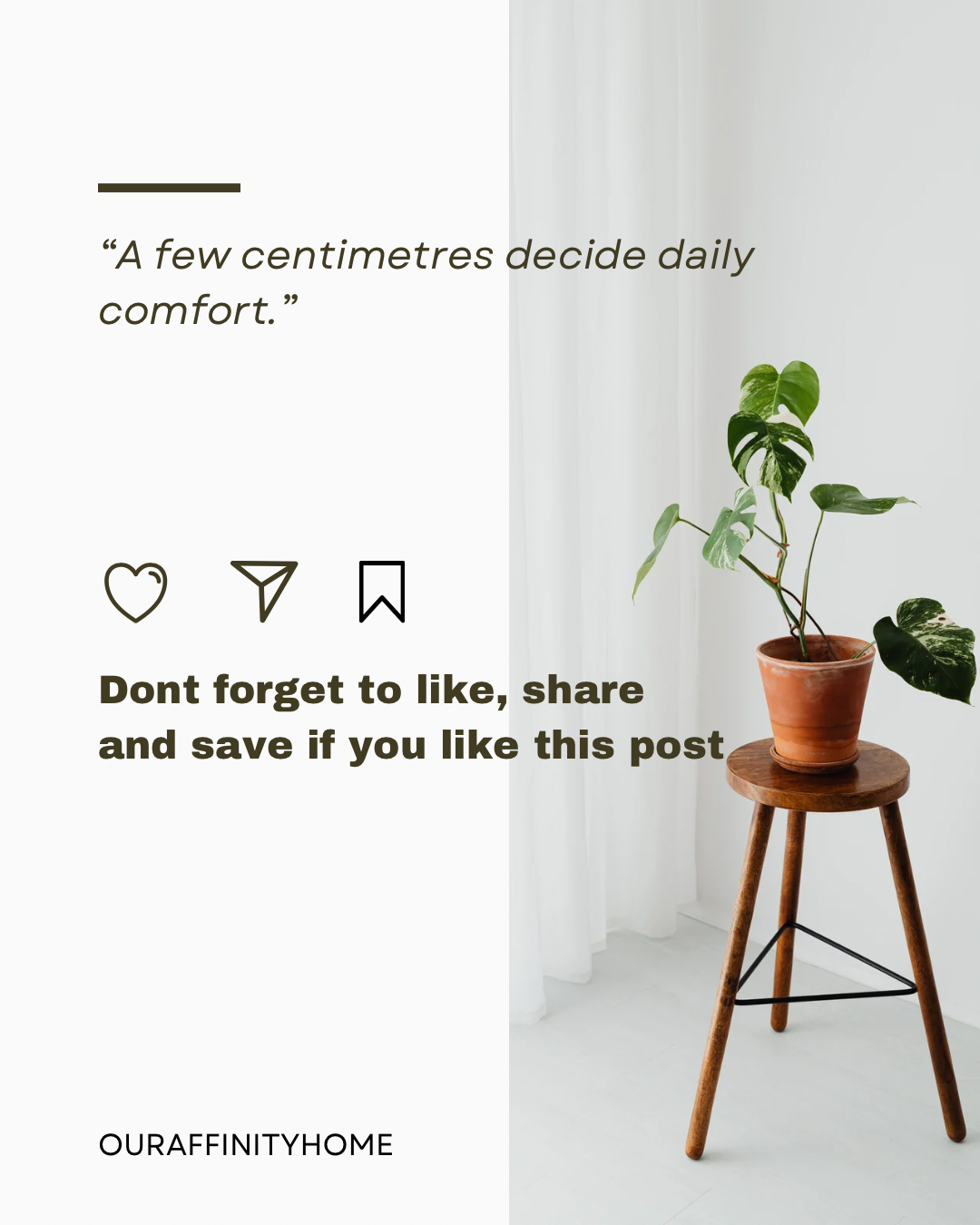 Tested, measured, even went to IKEA — a few cm makes a big difference.