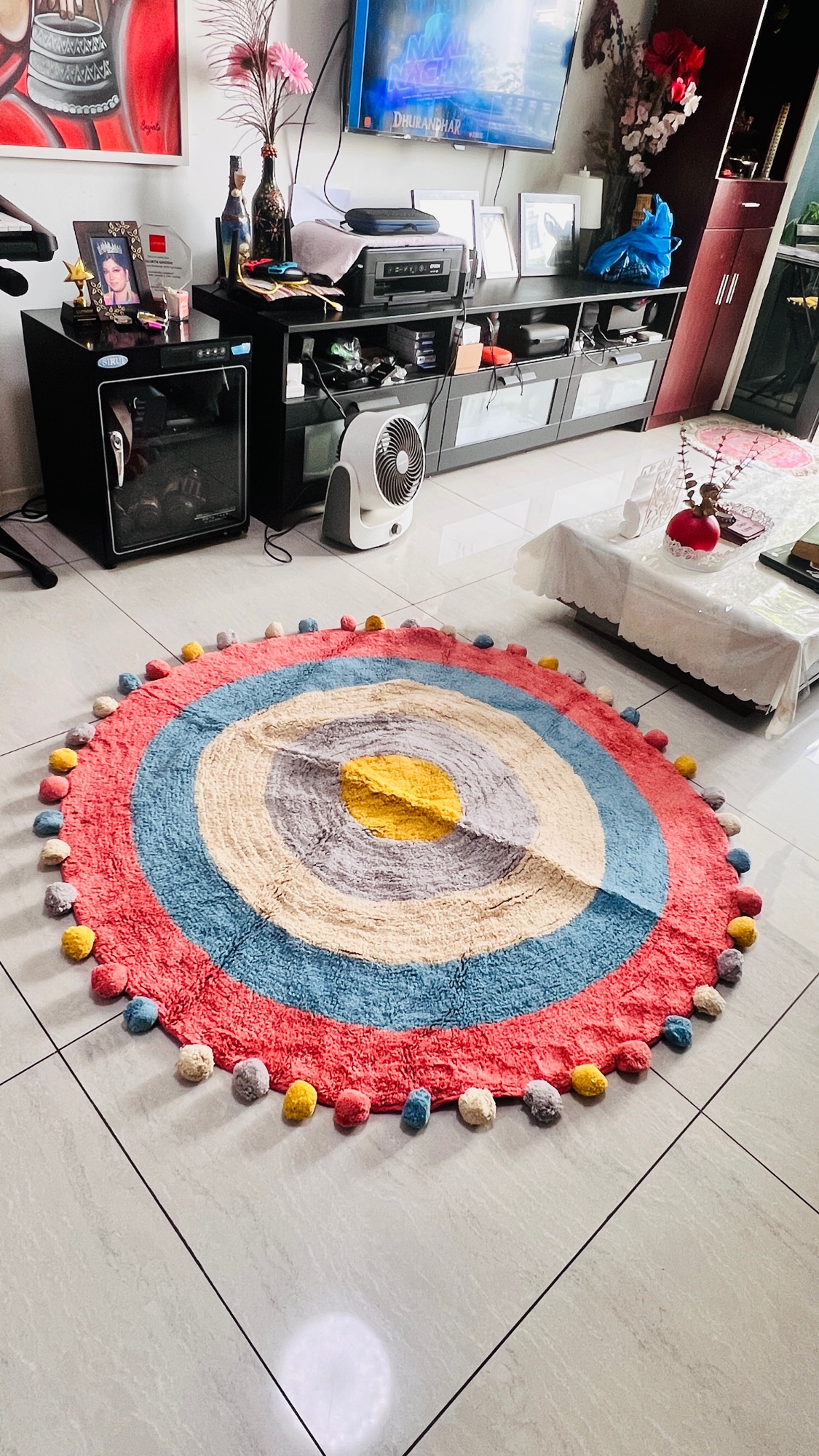 Circus Round Rug (1.2 m) — where comfort meets playful design