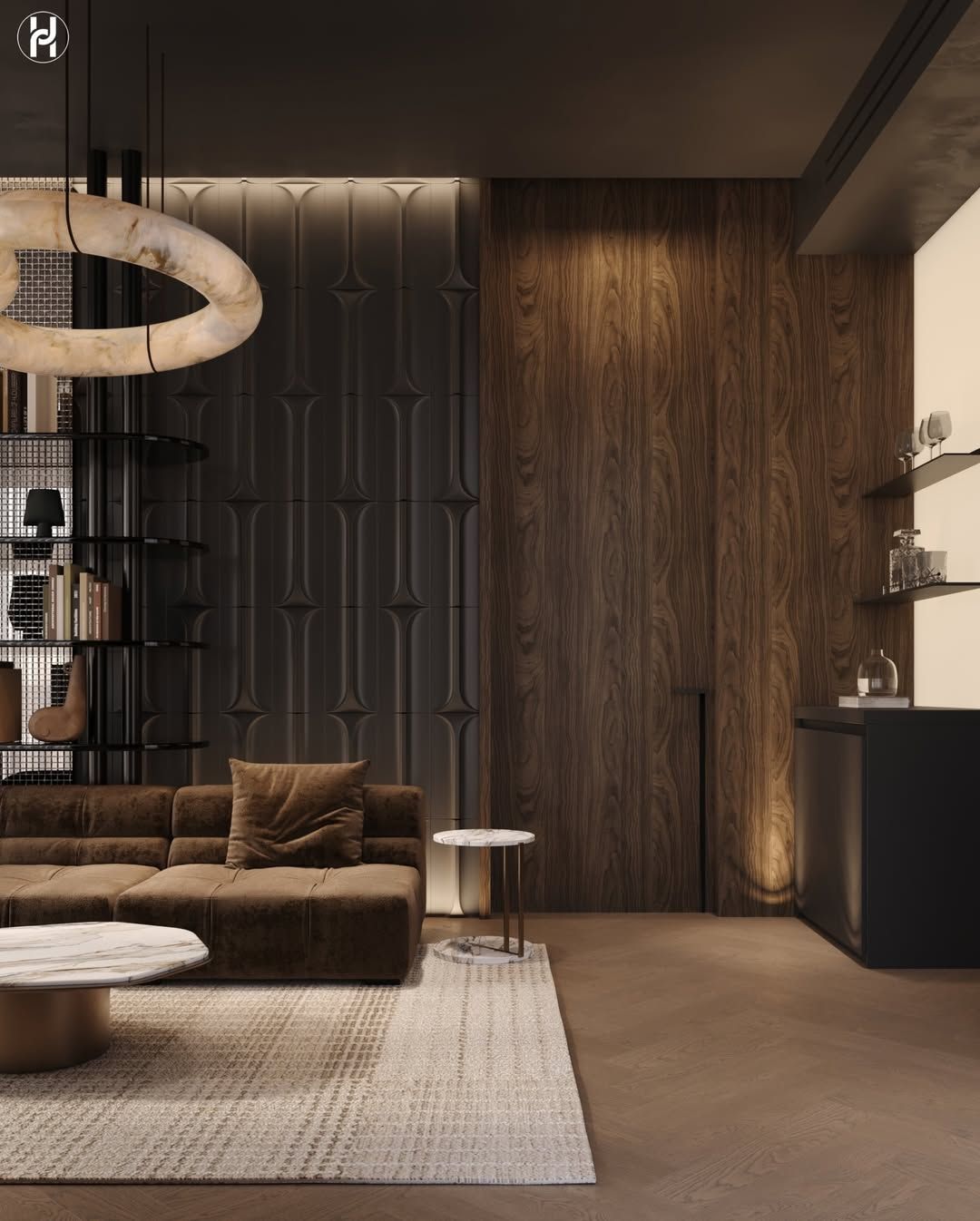 Luxury entertainment room.