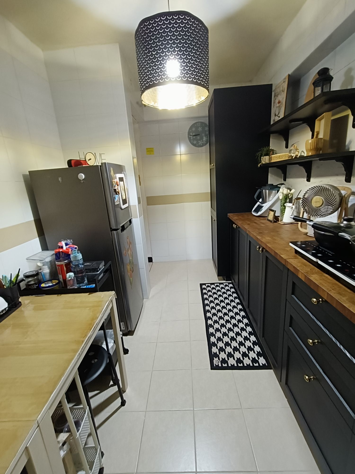 Not so nice view of the kitchen plus undersink storage