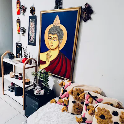 Customer home photo 1: A corner curated with art , culture and creativity 🎭