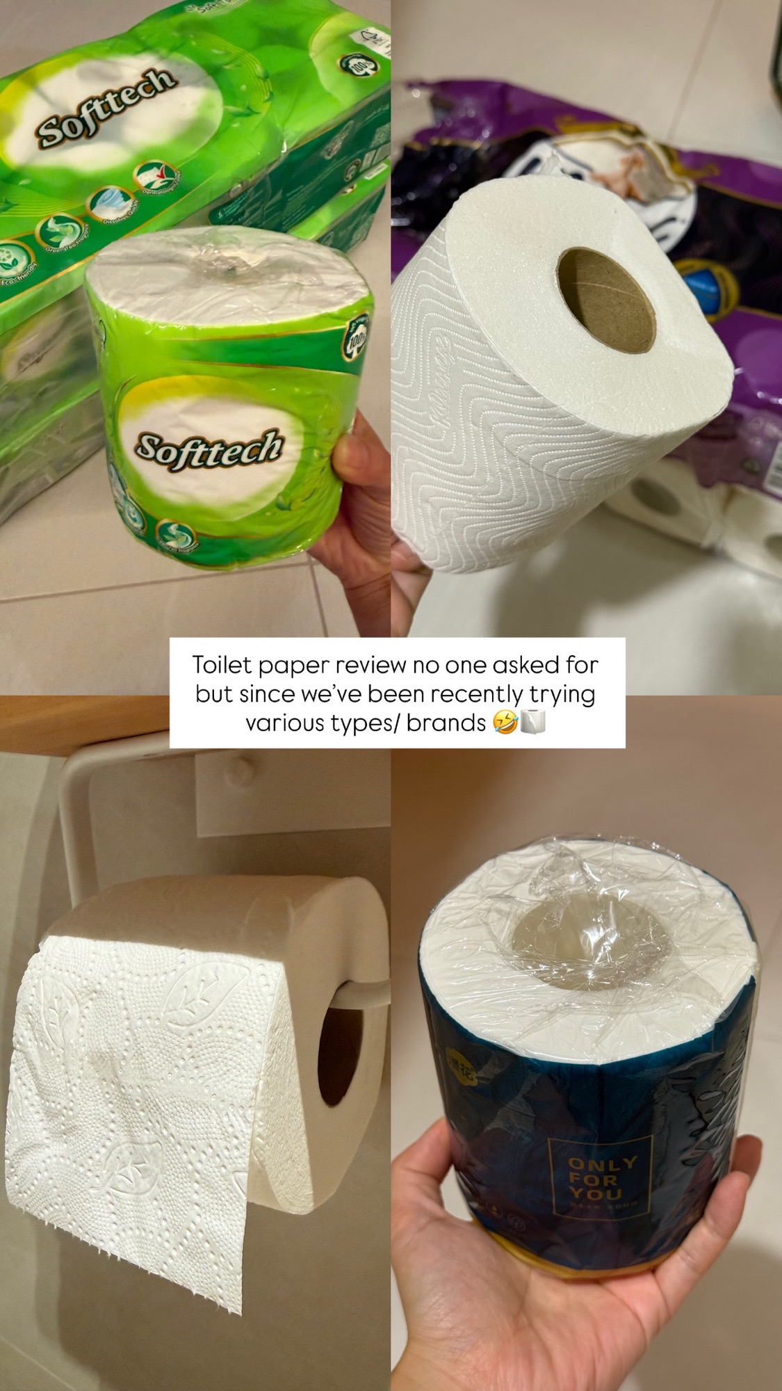 Toilet paper review no one asked for 🧻