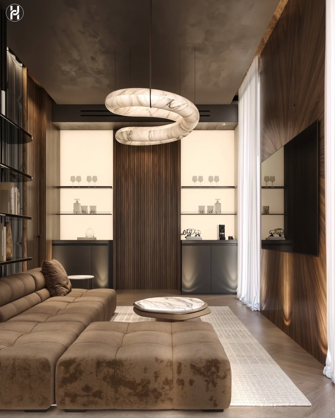 Luxury modern AV room design