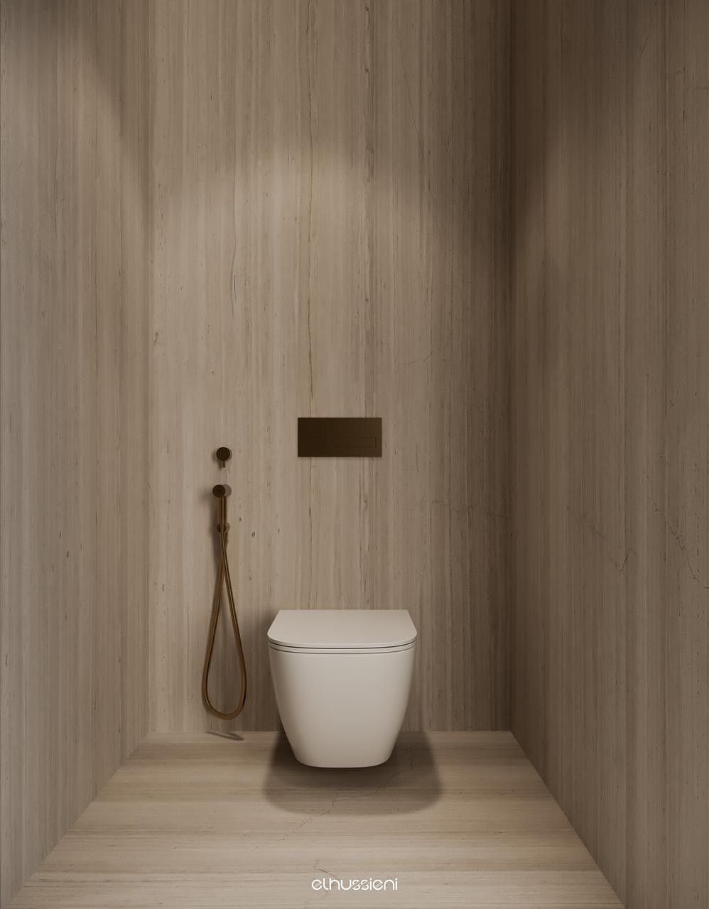 Stylish and cozy modern bathroom interior