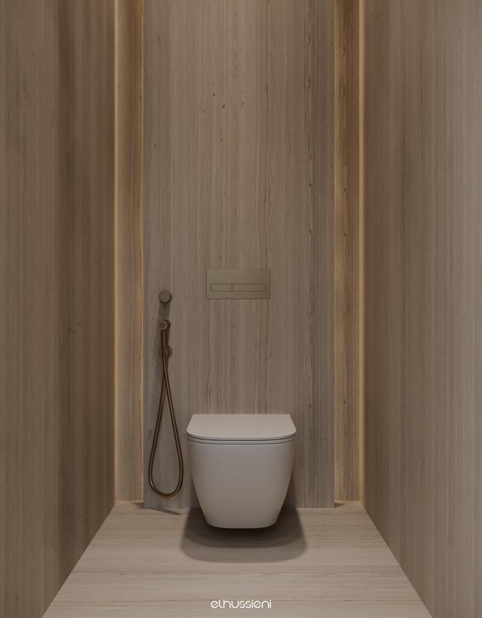 Stylish and cozy modern bathroom interior