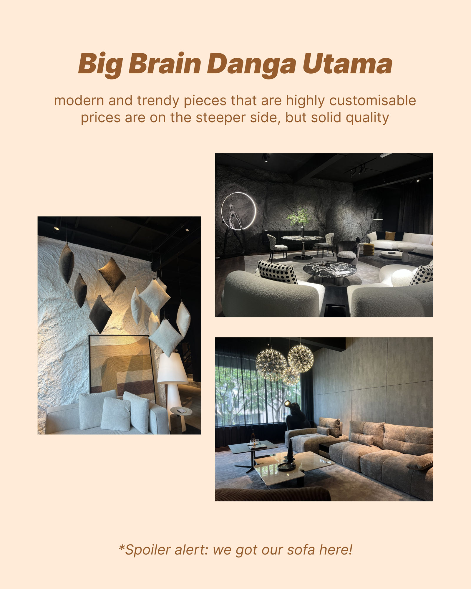 our JB fuss free itinerary! 🛋️