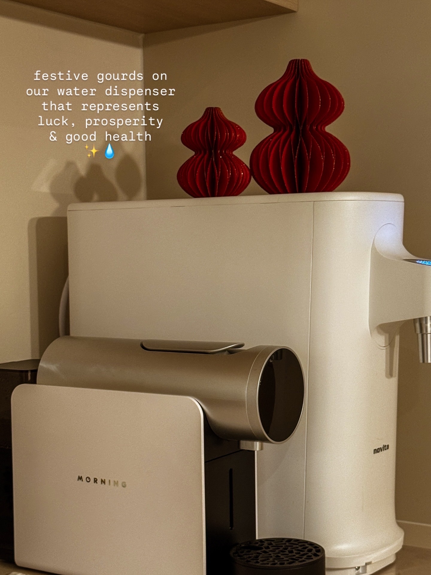 lunar new year vibes in our creamy home 🍊🍊