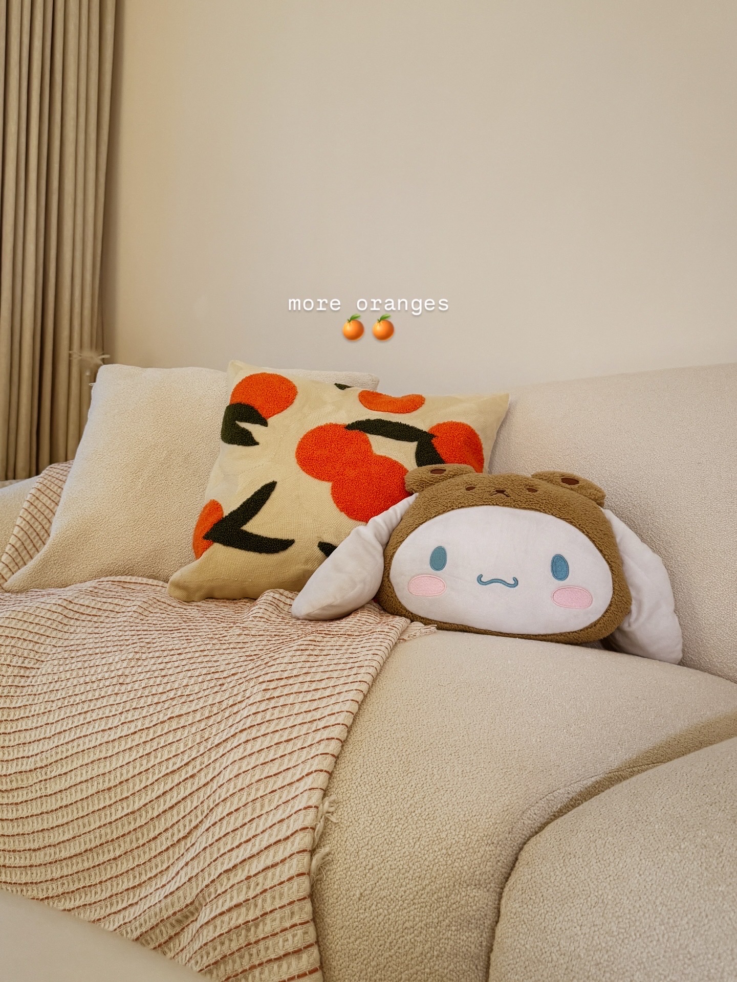 lunar new year vibes in our creamy home 🍊🍊