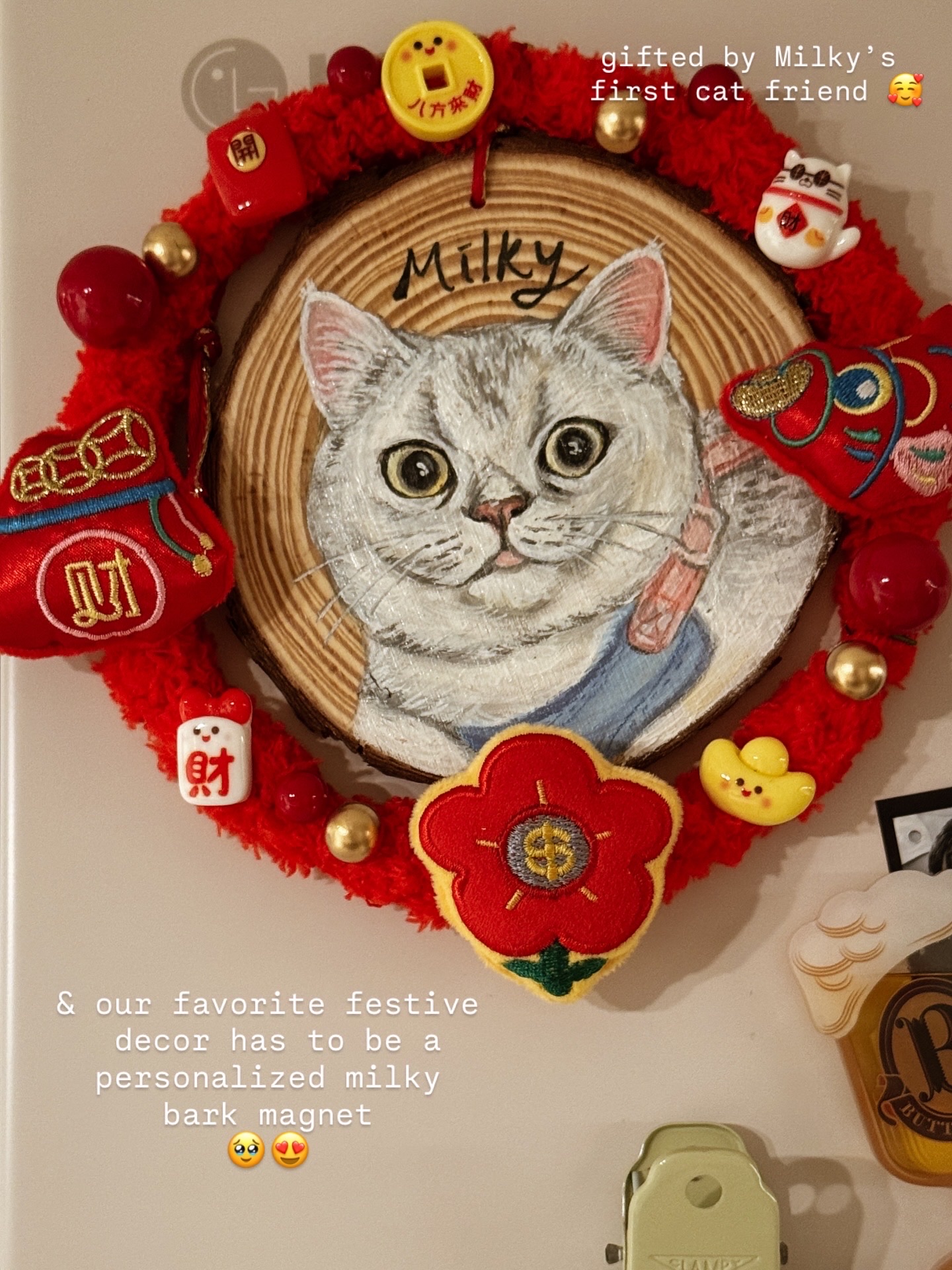 lunar new year vibes in our creamy home 🍊🍊