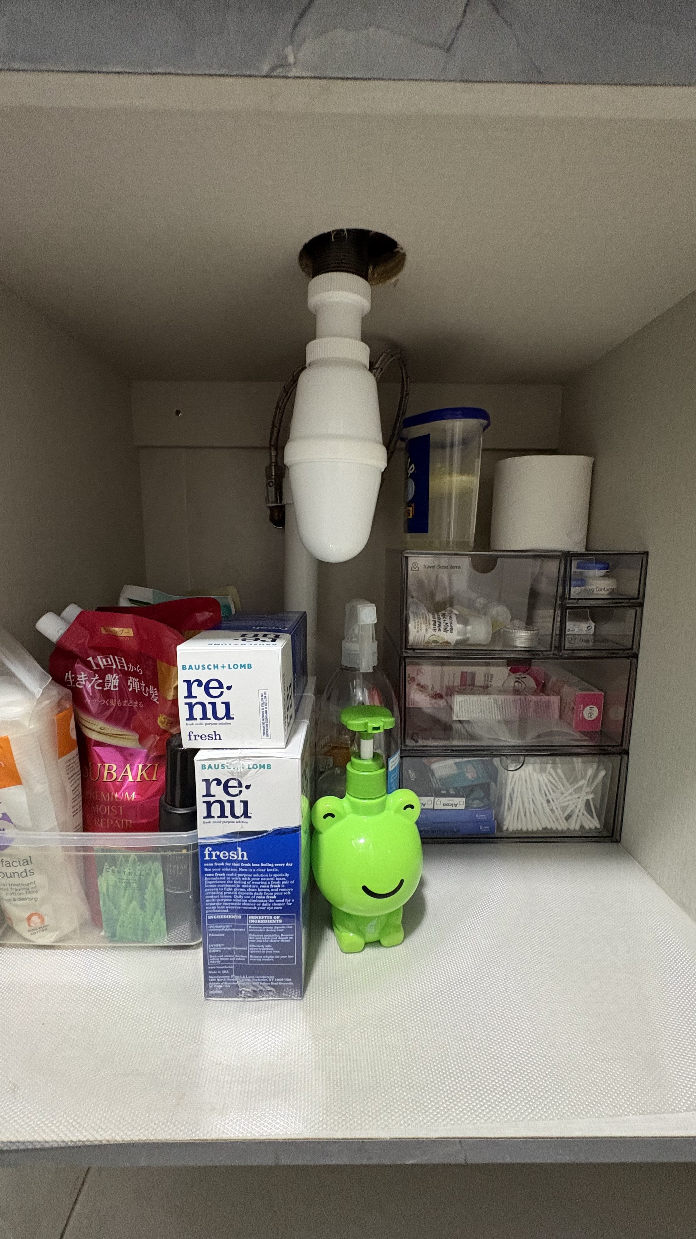 What a real bathroom vanity cupboard looks like 🥹
