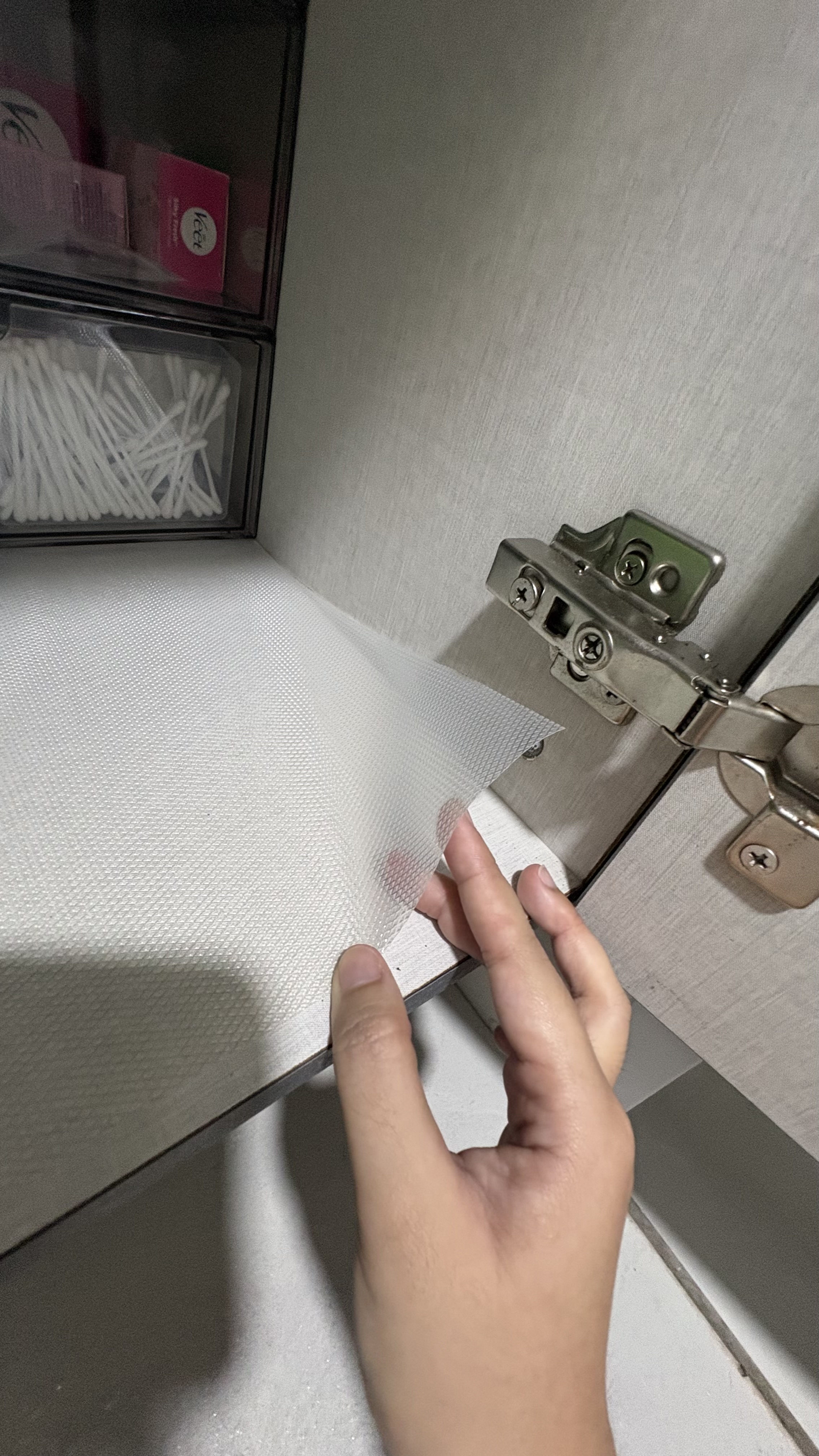 What a real bathroom vanity cupboard looks like 🥹