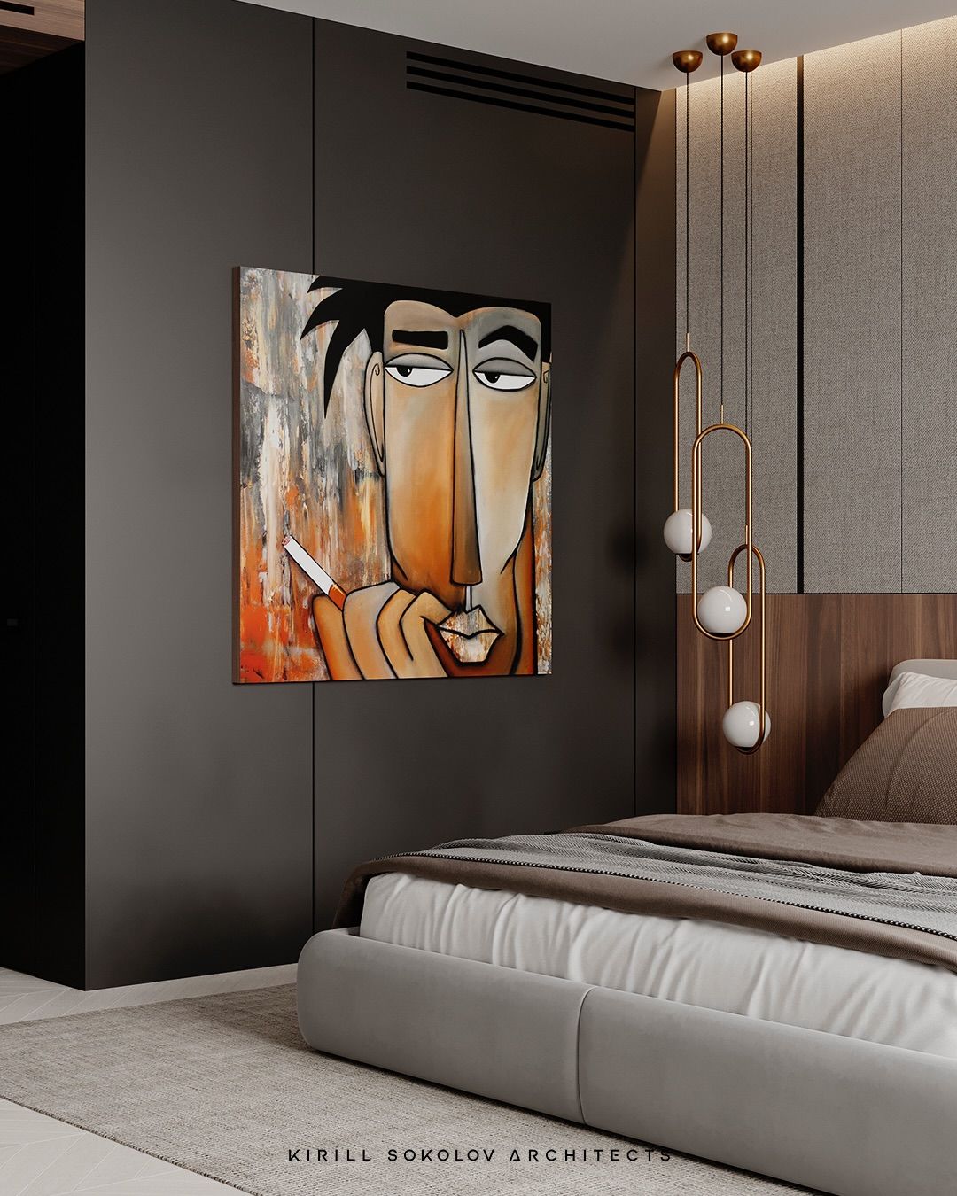 Modern & cozy bedroom interior