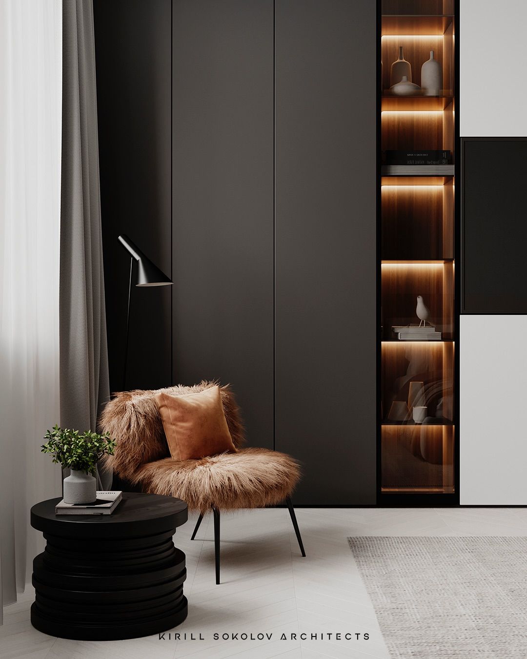 Modern & cozy bedroom interior