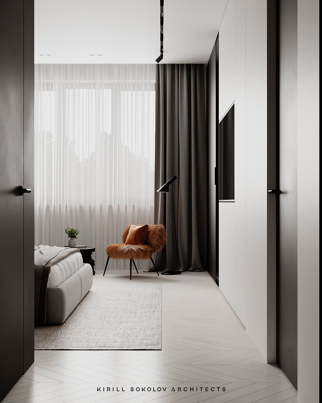 Modern & cozy bedroom interior