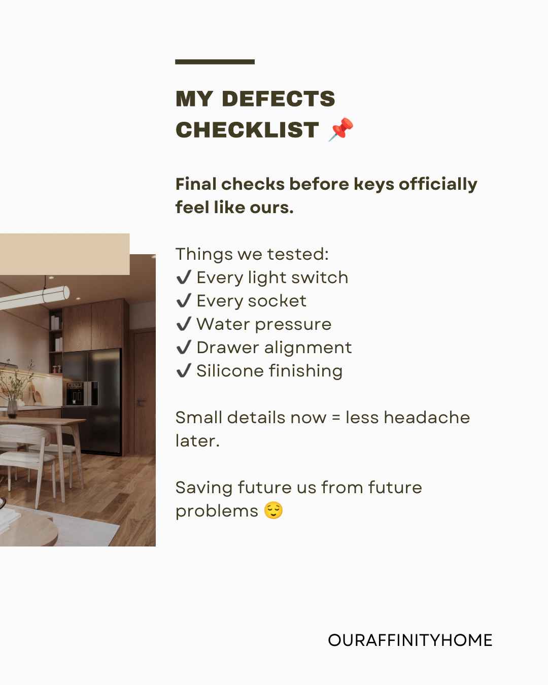 Final checks before moving in! 🏡