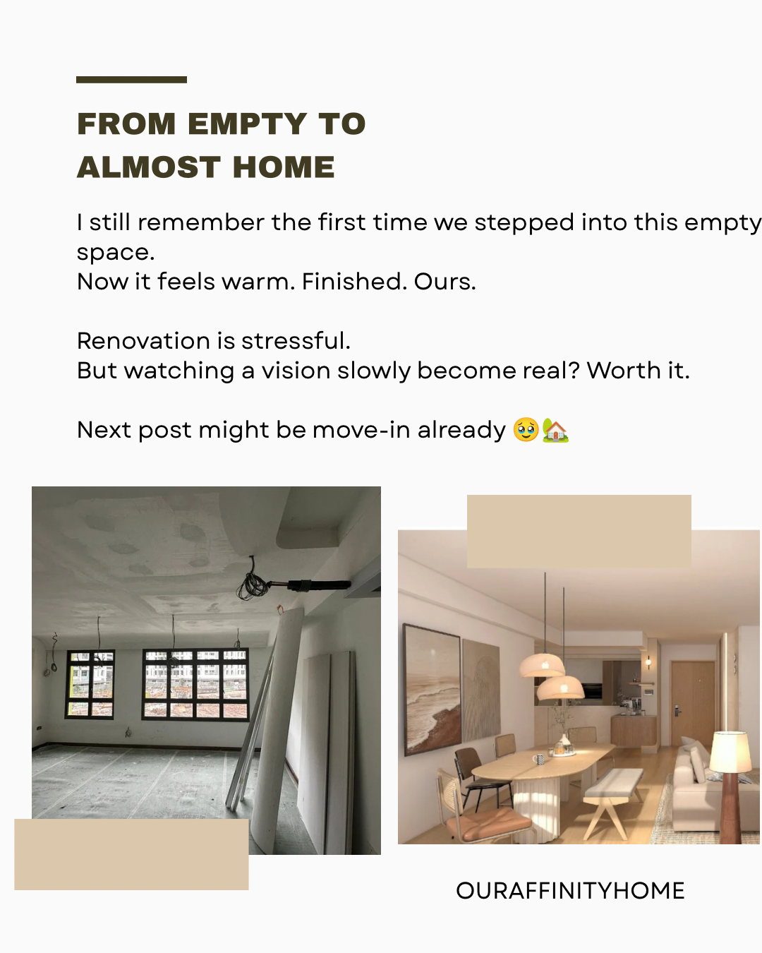 Final checks before moving in! 🏡