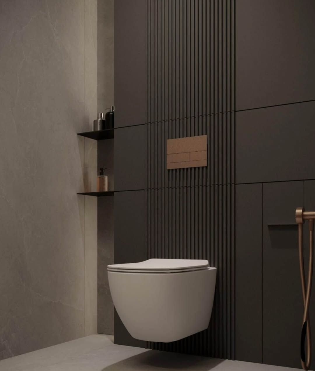 Luxurious and modern bathroom