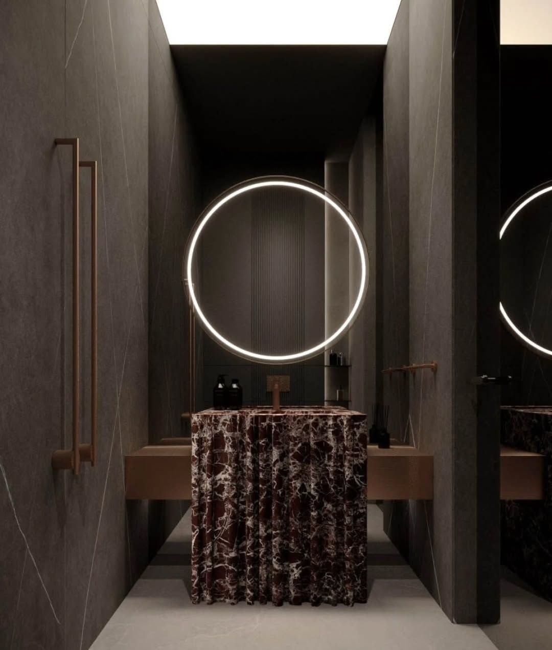 Luxurious and modern bathroom