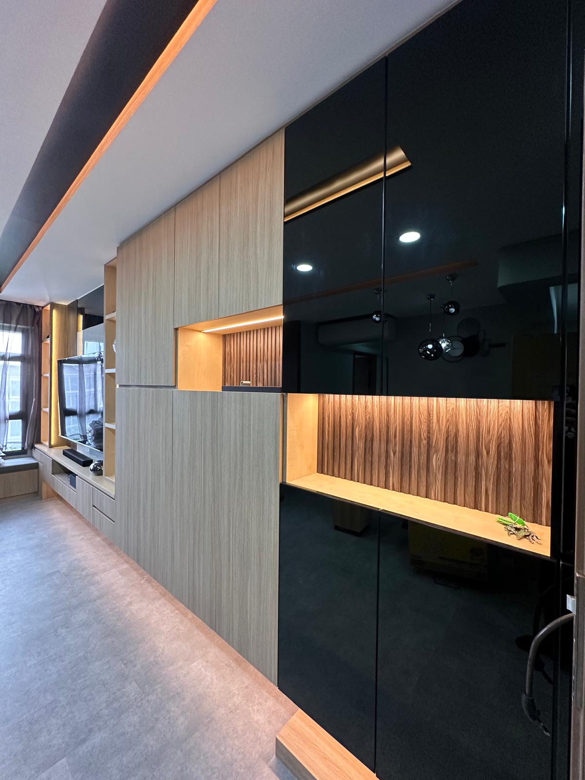 Modern-Feature-Wall-with-Hidden-Storage-&-Display-Niche