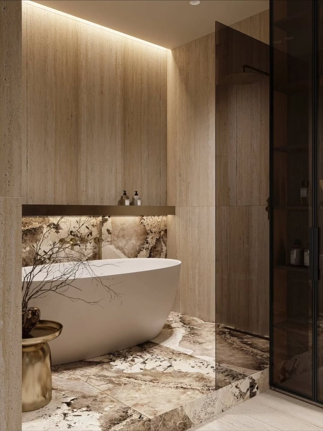 Stylish, modern bathroom