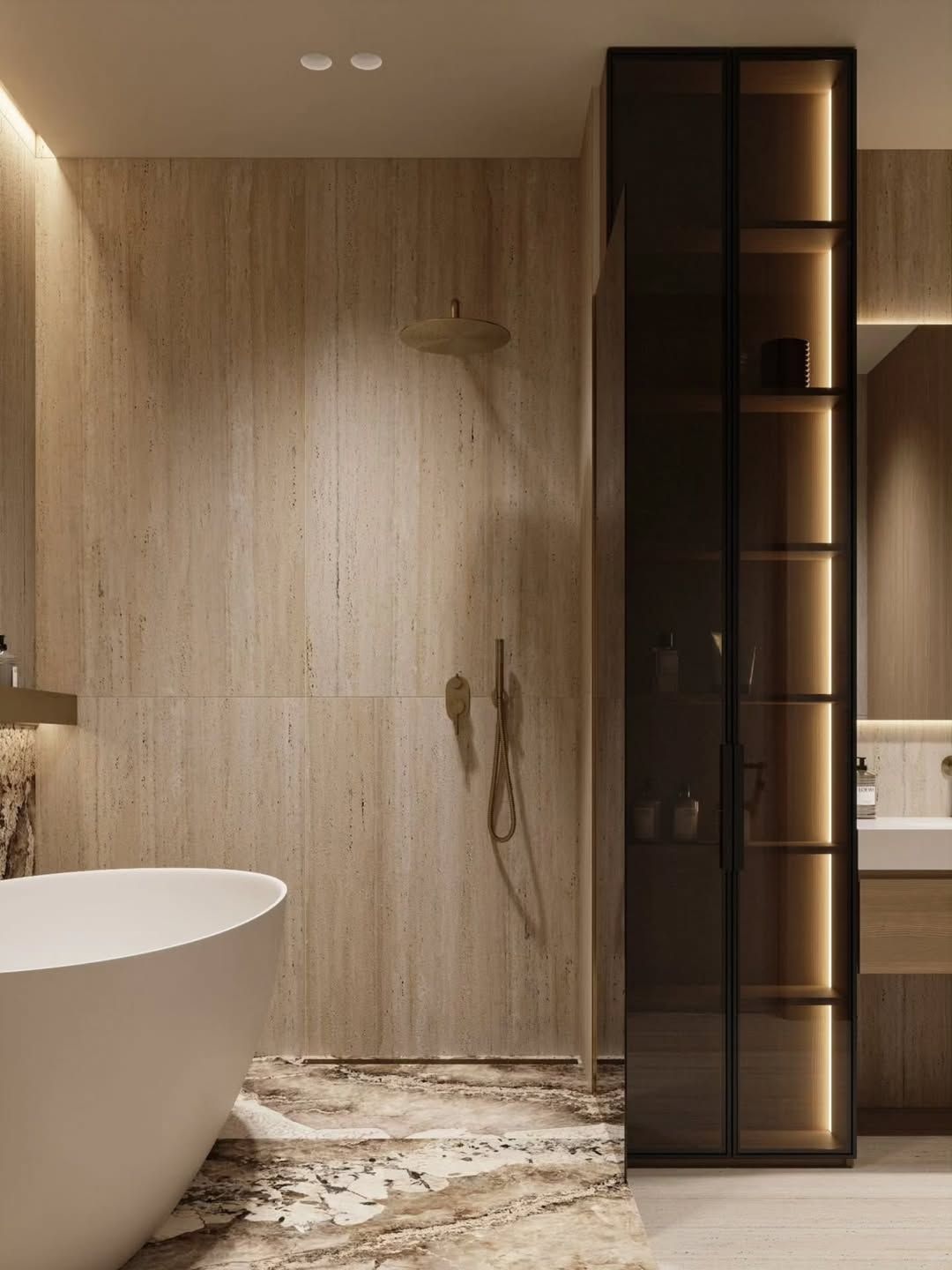 Stylish, modern bathroom