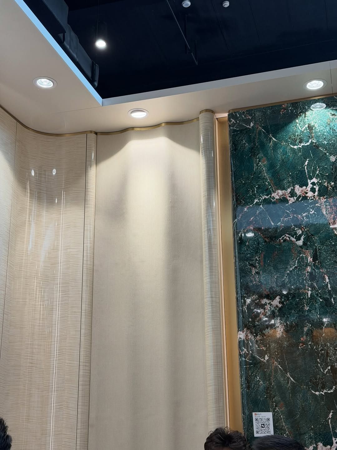 Luxurious wood veneer design details