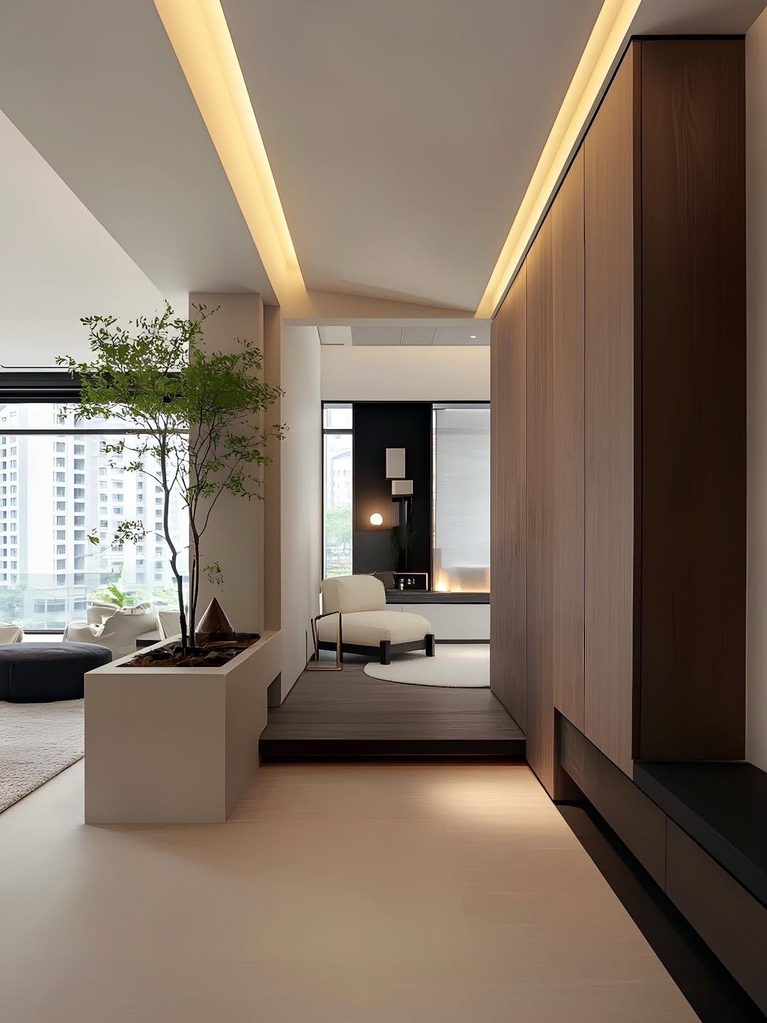 Luxurious custom carpentry in a modern home