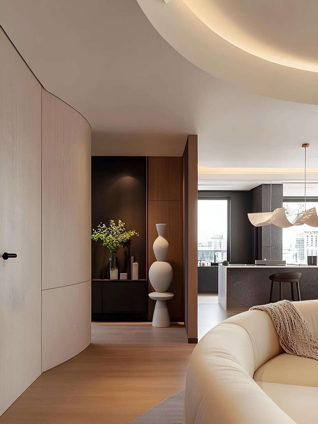 Luxurious custom carpentry in a modern home