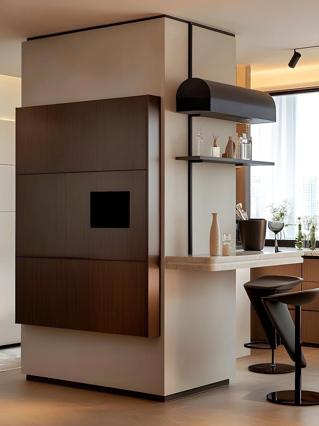 Luxurious custom carpentry in a modern home