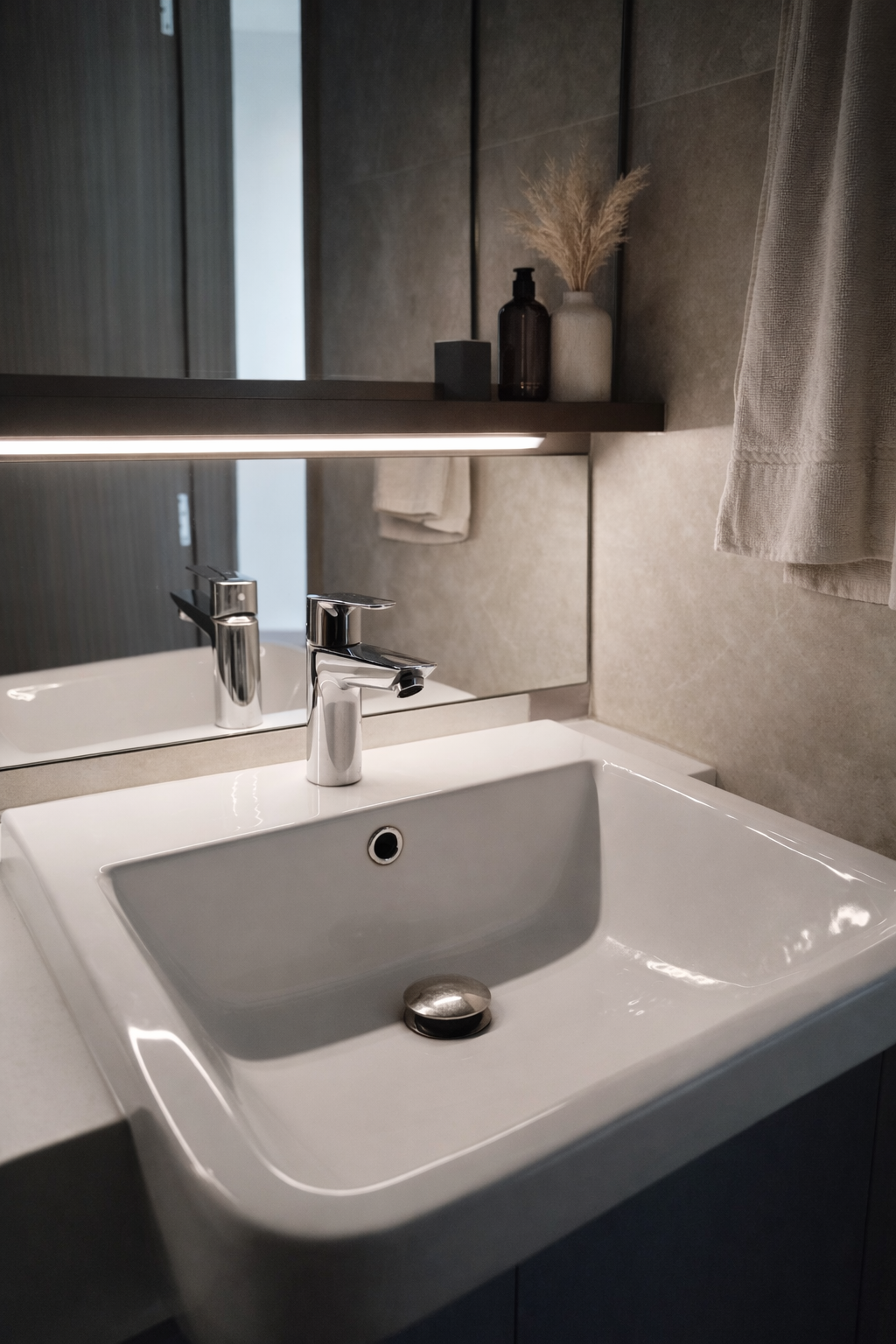 Keeping our bathroom simple and functional, but kid friendly